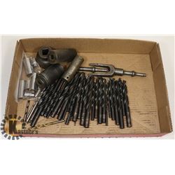 FLAT OF DRILL BITS, SOCKETS & A