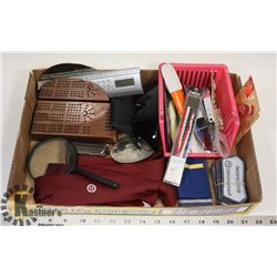 MISC FLAT - VINTAGE ETS UNIFORM TIES & BADGES, SEW