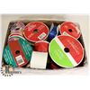 Image 1 : BOX LOT OF ASSORTED ROLLS OF NEW RIBBON
