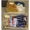 Image 1 : 2 PLASTIC TOTES OF BEADED GARLAND