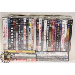 FLAT OF ASSORTED DVDS