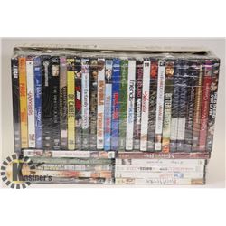 FLAT OF ASSORTED DVDS