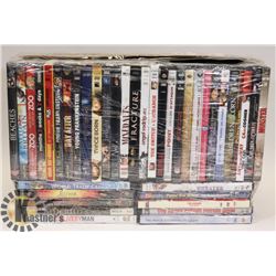 FLAT OF ASSORTED DVDS