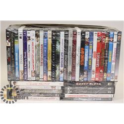 FLAT OF ASSORTED DVDS