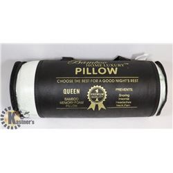 NEW QUEEN-SIZE BAMBOO MEMORY FOAM PILLOW