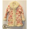 Image 1 : H&M LADIES FLORAL-PATTERNED FAUX FUR COAT