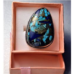 5)  SILVER LAPIS LAZULI AND COPPER