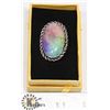 Image 1 : #29-RAINBOW SOLAR QUARTZ GEMSTONE RING/SIZE 8