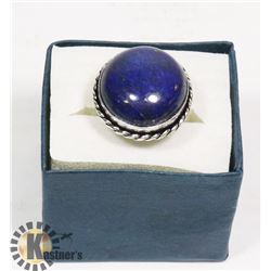 #25-BLUE LAPIS LAZULI GEMSTONE  RING/SIZE 8.5