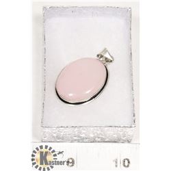 #18-PINK ROSE QUARTZ PENDANT  GEMSTONE