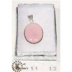 #17-PINK ROSE QUARTZ PENDANT GEMSTONE
