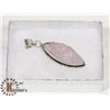 Image 1 : #19-PINK ROSE QUARTZ PENDANT  GEMSTONE