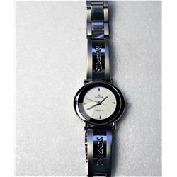 10)  SILVER TONE ROUND FACED