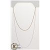 Image 1 : #16-STERLING SILVER NECKLACE 2PCS 18"