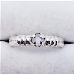 SILVER MOONSTONE  RING