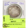 Image 1 : 1962 CANADIAN SILVER HALF DOLLAR