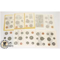 LOT OF 10 VARIOUS RCM COIN SETS, SEALED