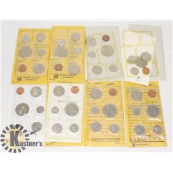 LOT OF 8 VARIOUS CANADIAN COIN SETS, SEALED