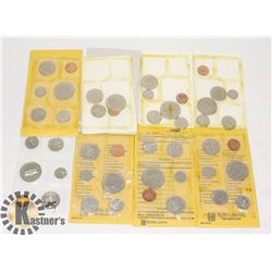 LOT OF 8 VARIOUS CANADIAN COIN SETS, SEALED
