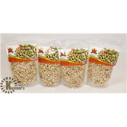 GROUP OF 4 BAGS OF KFI BLACK PEPPER PEANUTS