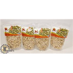 GROUP OF 4 BAGS OF KFI BLACK PEPPER PEANUTS