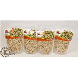 GROUP OF 4 BAGS OF KFI BLACK PEPPER PEANUTS