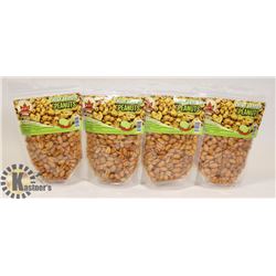GROUP OF 4 BAGS OF KFI CHILI-LEMON PEANUTS
