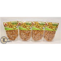 GROUP OF 4 BAGS OF KFI CHILI-LEMON PEANUTS