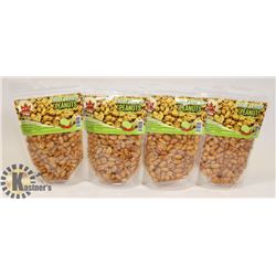 GROUP OF 4 BAGS OF KFI CHILI-LEMON PEANUTS