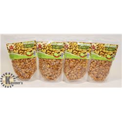 GROUP OF 4 BAGS OF KFI CHILI-LEMON PEANUTS