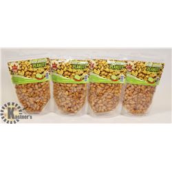 GROUP OF 4 BAGS OF KFI CHILI-LEMON PEANUTS