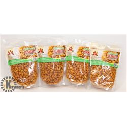 GROUP OF 4 BAGS OF KFI CHILI-MASALA PEANUTS