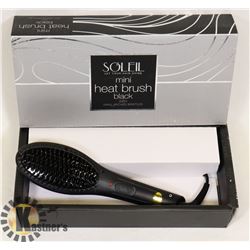 UNUSED SOLEIL MINI HEAT BRUSH-BLACK