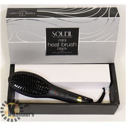 UNUSED SOLEIL MINI HEAT BRUSH-BLACK