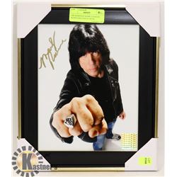 THE RAMONES MARKY RAMONE SIGNED 8X10 PHOTO WITH