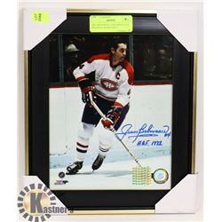NHL MONTREAL CANADIENS JEAN BELIVEAU SIGNED 8X10