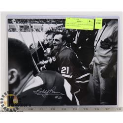 NHL TORONTO MAPLE LEAFS BOBBY BAUN SIGNED 8X10