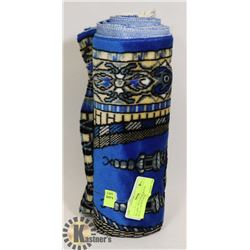 ISLAMIC PRAYER MAT, ROYAL BLUE, 110CM X 65CM