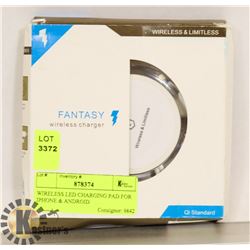 WIRELESS LED CHARGING PAD FOR IPHONE & ANDROID