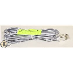 10 FT BRAIDED ANDROID CORD- SILVER