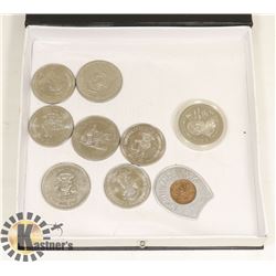 COLLECTION OF EDMONTON KLONDIKE DAYS DOLLAR COINS