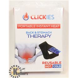 NEW CLICKIES PORTABLE INSTANT HEAT BACK & STOMACH