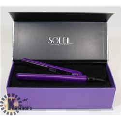 UNUSED SOLEIL MINI FLAT IRON-PURPLE