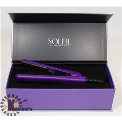 UNUSED SOLEIL MINI FLAT IRON-PURPLE