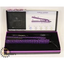UNUSED ROYAL PRO PURPLE LEOPARD FLATTENING IRON