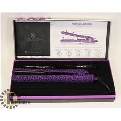 UNUSED ROYAL PRO PURPLE LEOPARD FLATTENING IRON