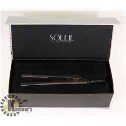 UNUSED SOLEIL MINI FLAT IRON-BLACK