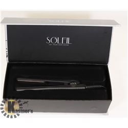 UNUSED SOLEIL MINI FLAT IRON-BLACK