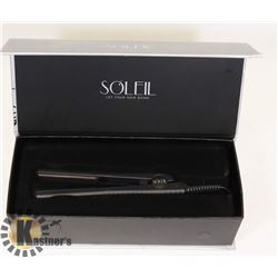 UNUSED SOLEIL MINI FLAT IRON-BLACK