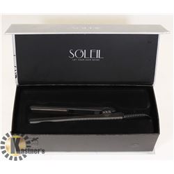 UNUSED SOLEIL MINI FLAT IRON-BLACK
